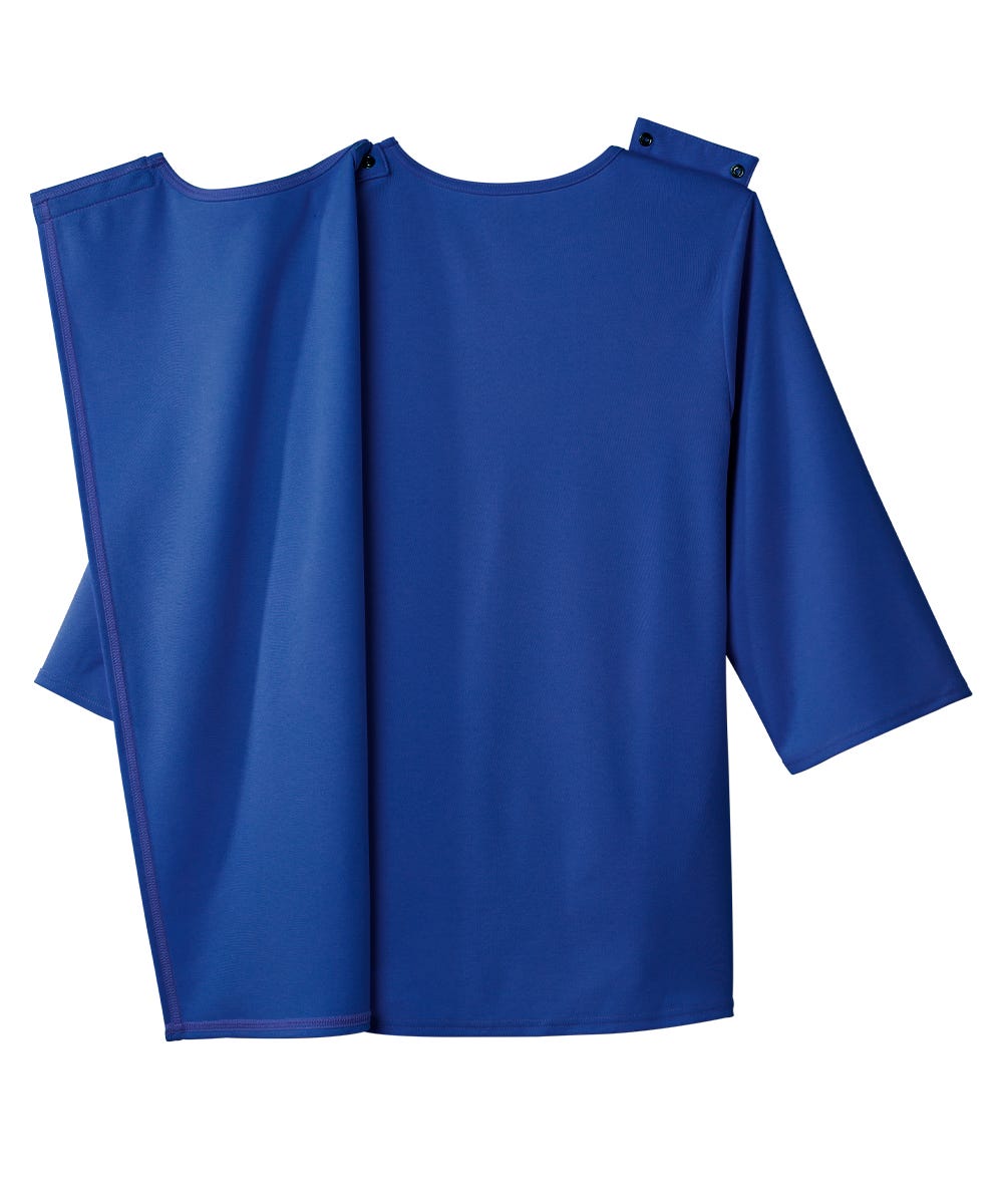 Women's Open Back 3/4 Length Sleeve Top with Embroidery - Silverts 55