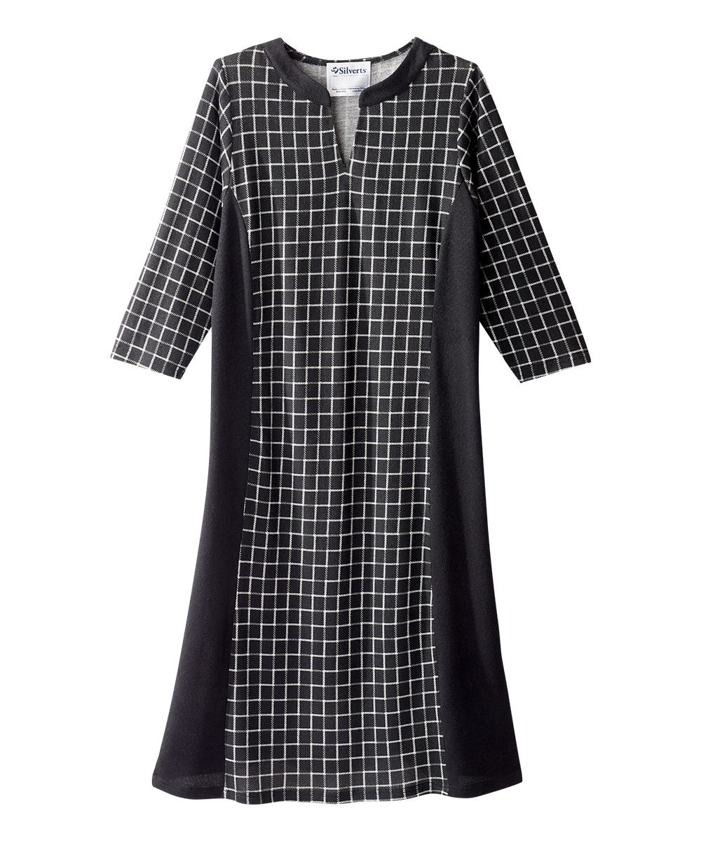 Women's Stylish Color Block Open Back Dress - Silverts 15