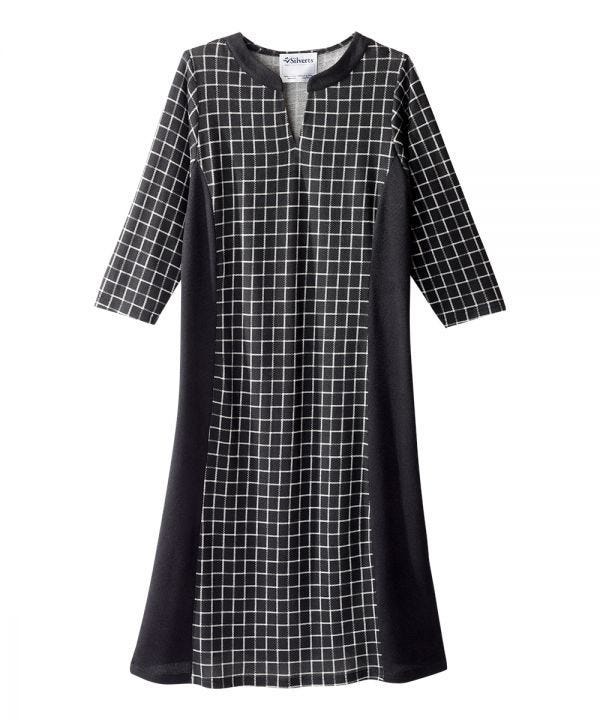 Women's Stylish Color Block Open Back Dress - Silverts 3