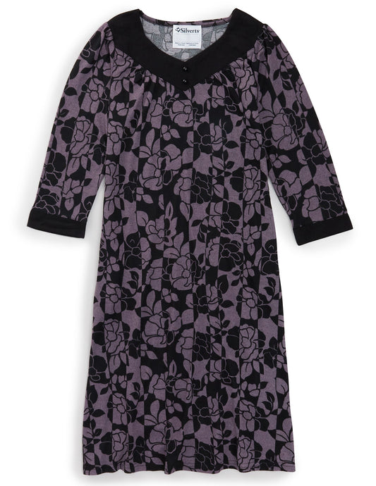 Women's Open Back Sweater Knit Dress Diamond Neckline - Clearance - Silverts 1