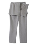 Women's Petite Open Back Fleece Pant - Silverts 12