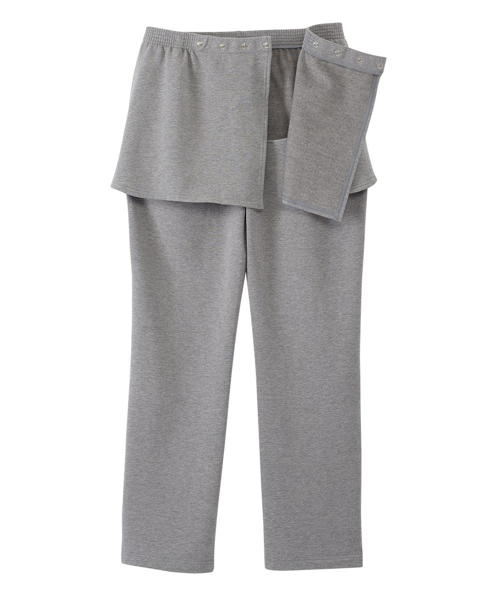 Women's Petite Open Back Fleece Pant - Silverts 12