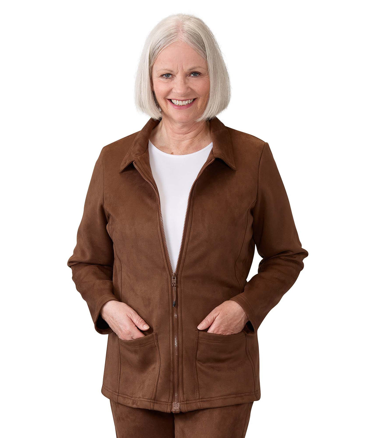Women's Magnetic Zip Front Jacket - Silverts 3