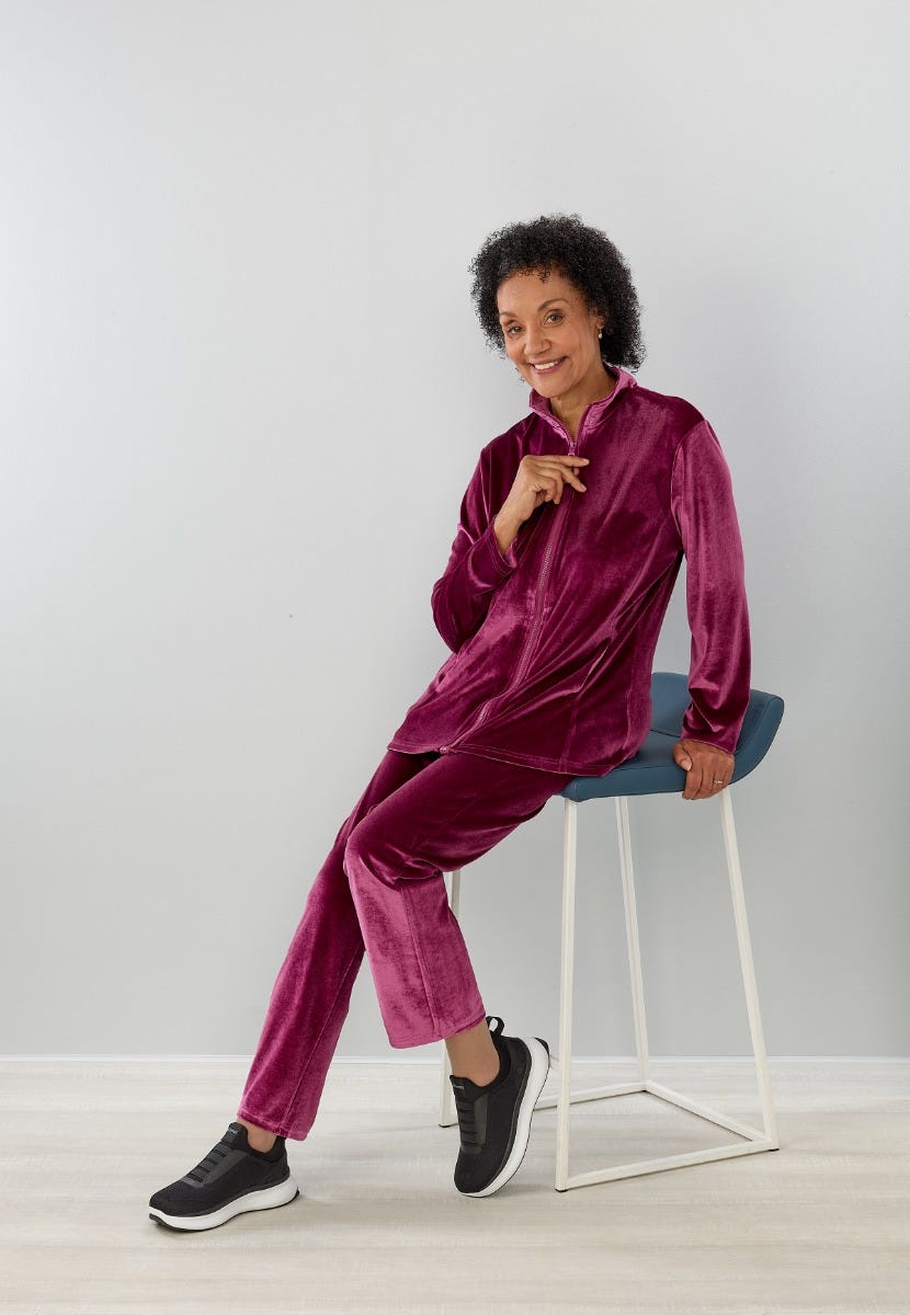 Women's Tracksuit (Magzip Jacket & Easy Grip Pull-On Pant) - Silverts 18