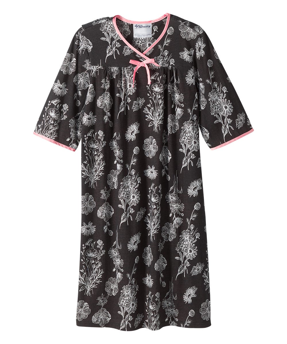 Women's No Peek Hospital & Home Care Gown - Silverts 43