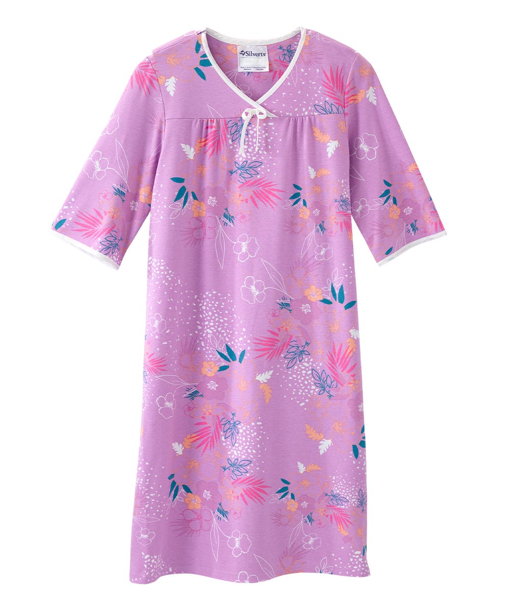 Women's No Peek Hospital & Home Care Gown - Silverts 18
