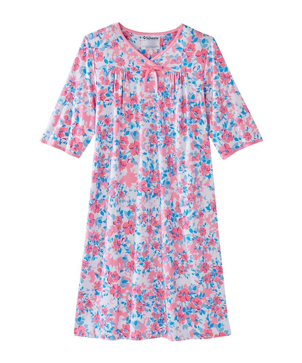 Women's No Peek Hospital & Home Care Gown - Silverts 83