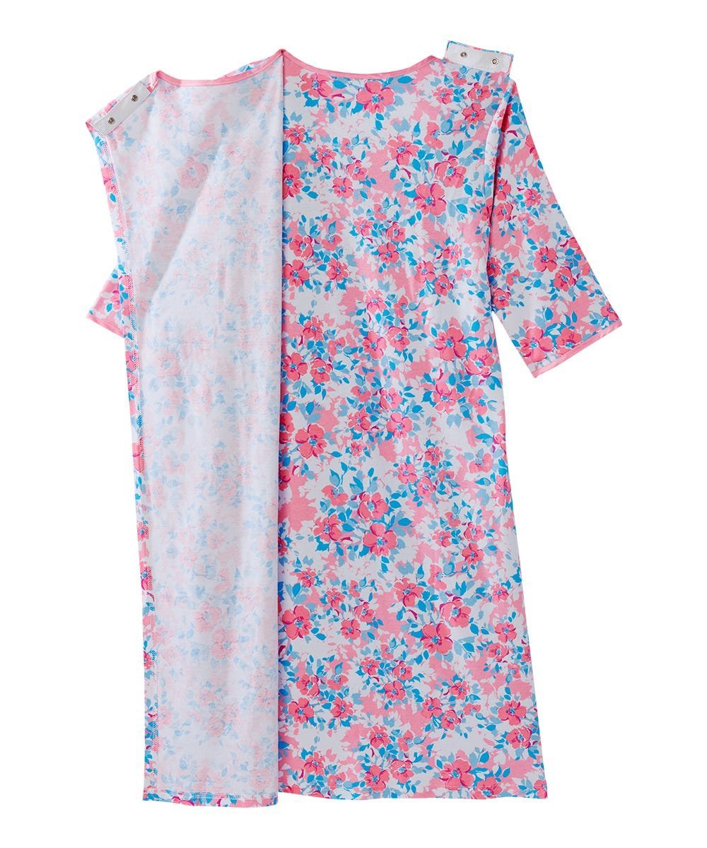 Women's No Peek Hospital & Home Care Gown - Silverts 84