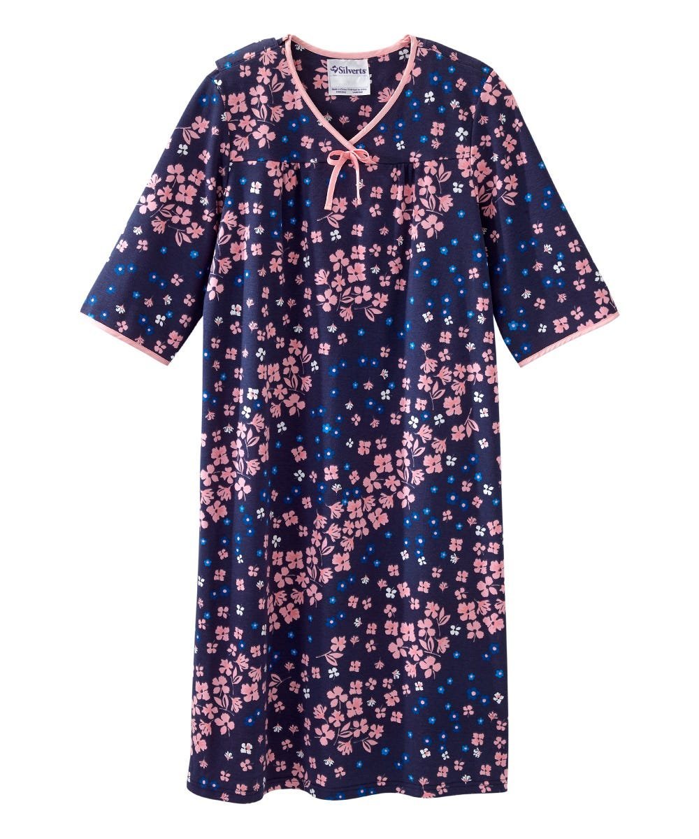 Women's No Peek Hospital & Home Care Gown - Silverts 87