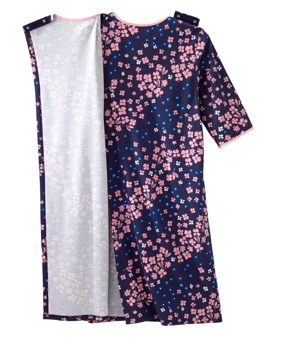 Women's No Peek Hospital & Home Care Gown - Silverts 89