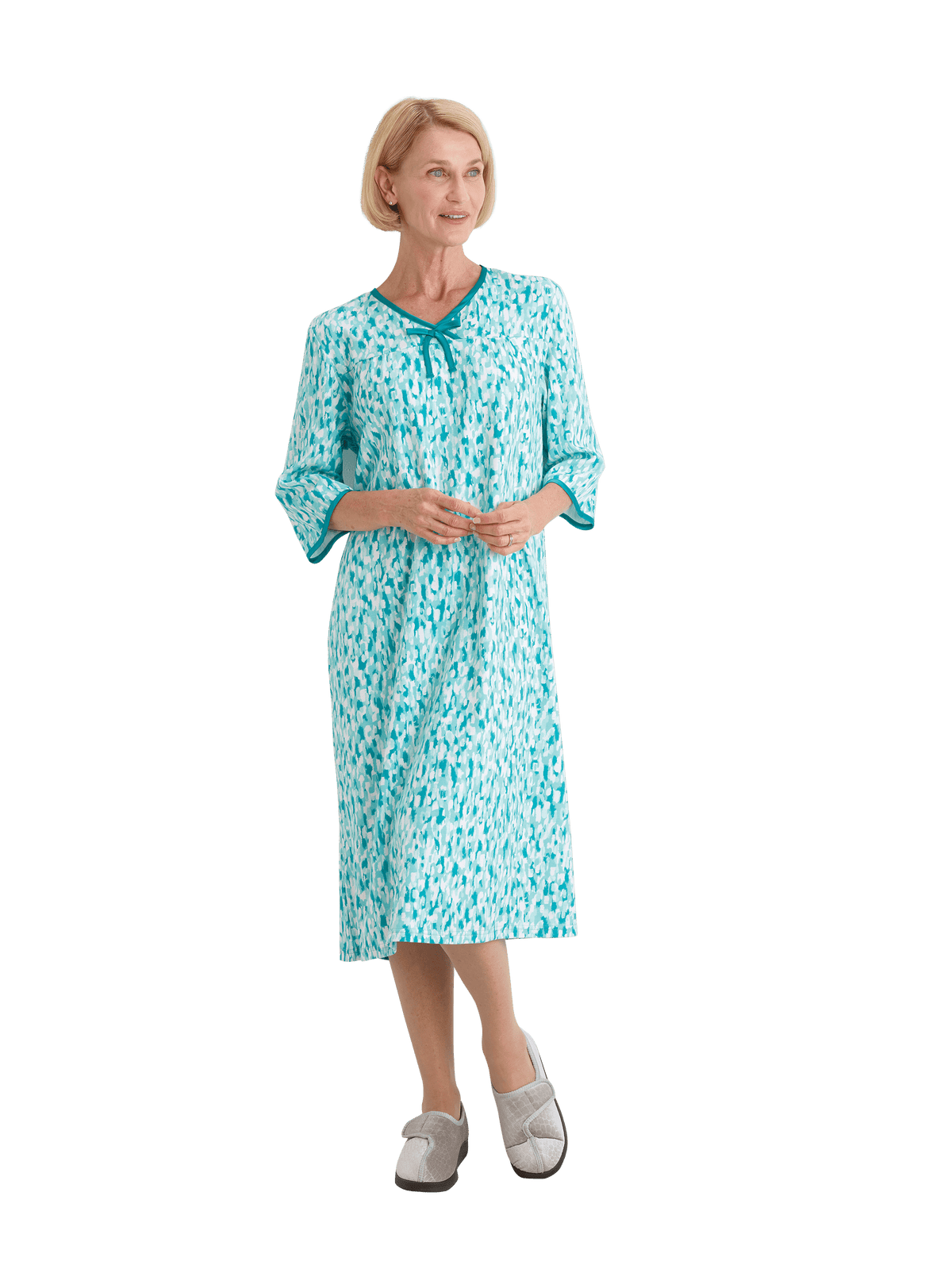 Women's No Peek Hospital & Home Care Gown - Silverts 7