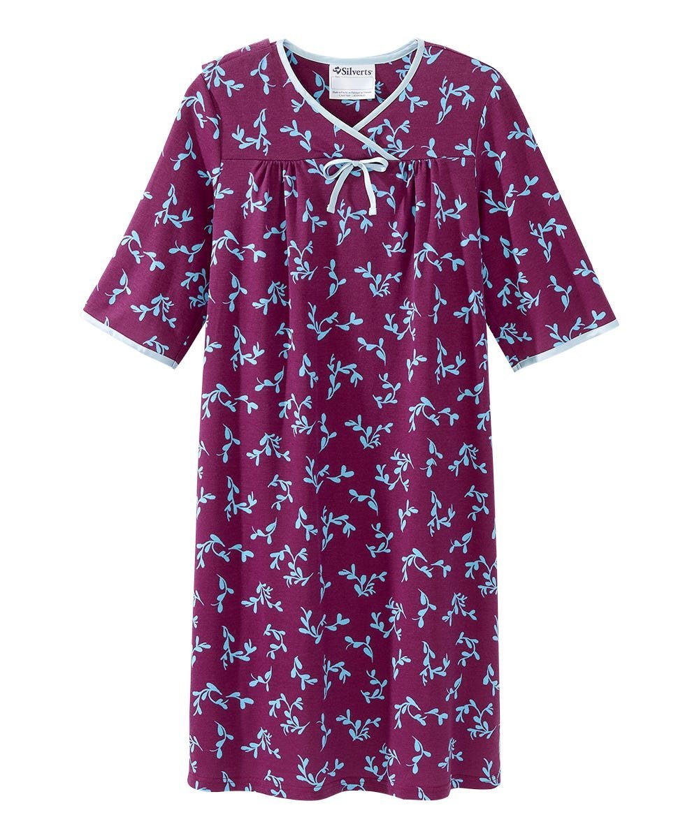 Women's No Peek Hospital & Home Care Gown - Silverts 90