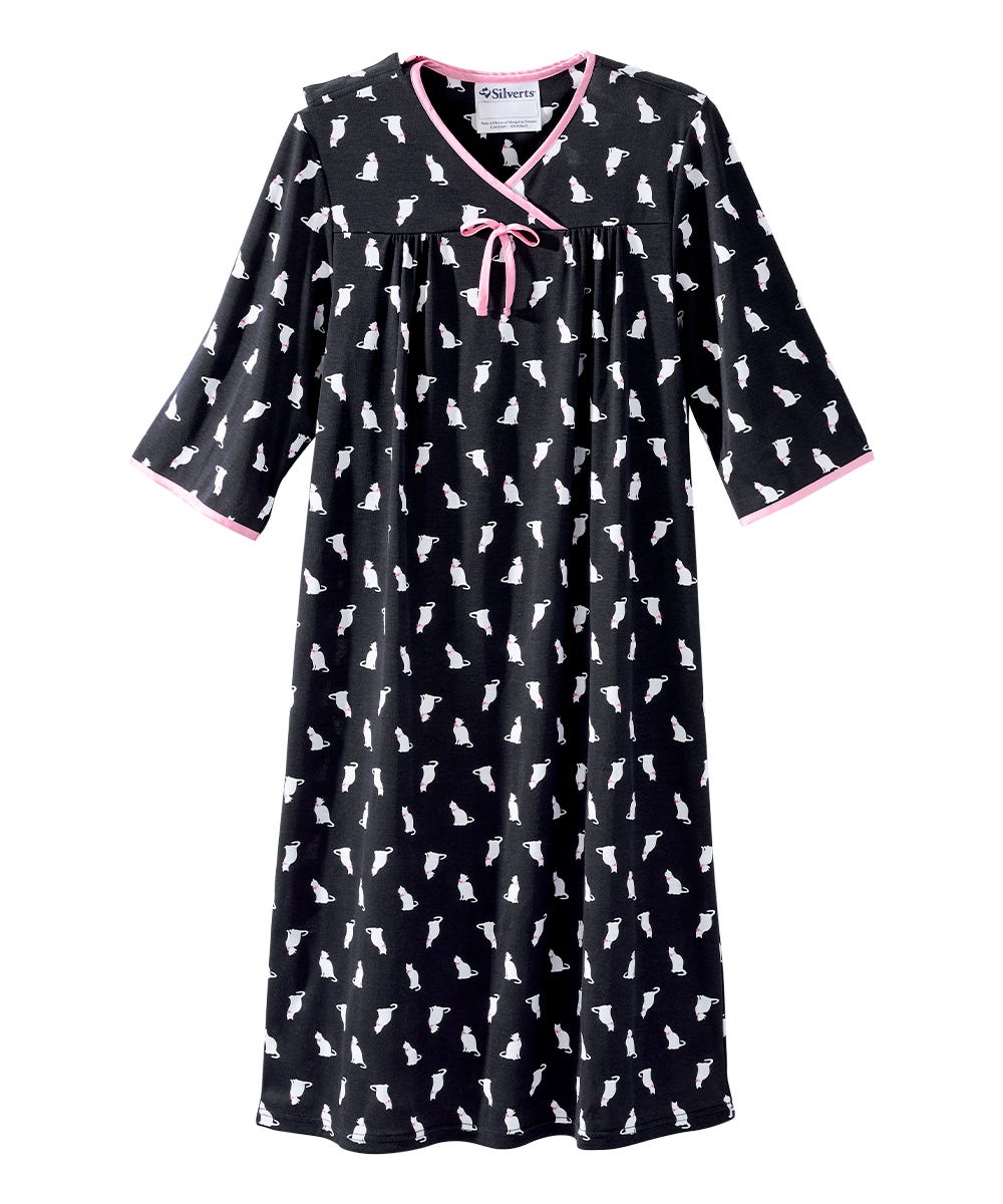 Women's No Peek Hospital & Home Care Gown - Silverts 27