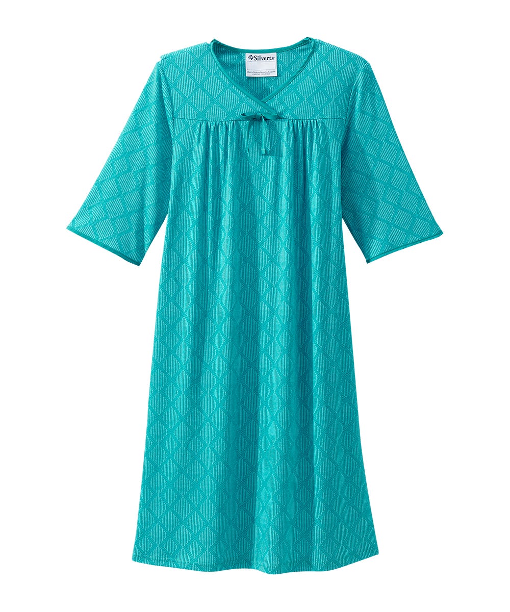 Women's No Peek Hospital & Home Care Gown - Silverts 62