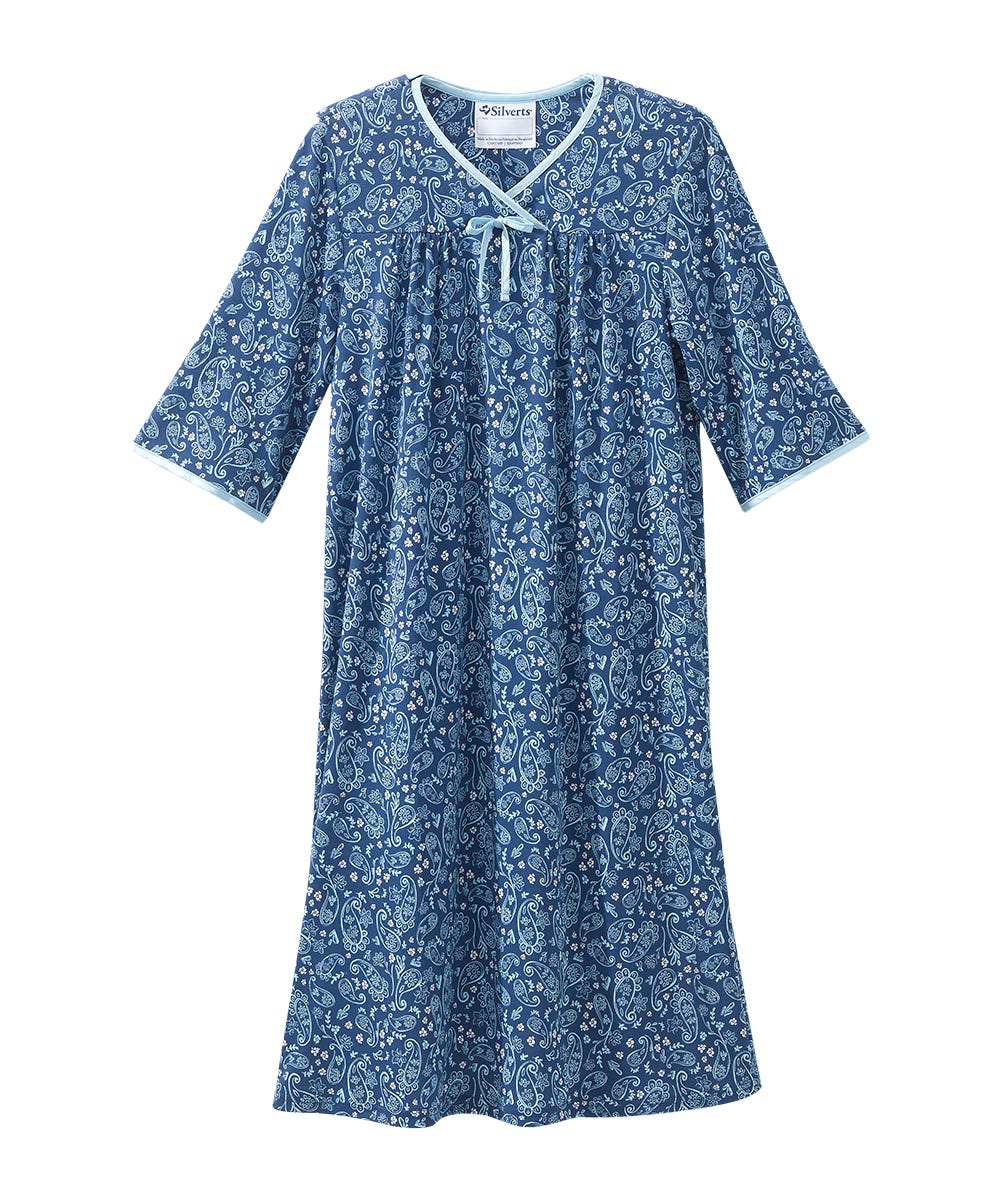 Women's No Peek Hospital & Home Care Gown - Silverts 58