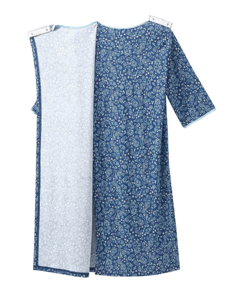 Women's No Peek Hospital & Home Care Gown - Silverts 59