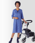 Women's No Peek Hospital & Home Care Gown - Silverts 11