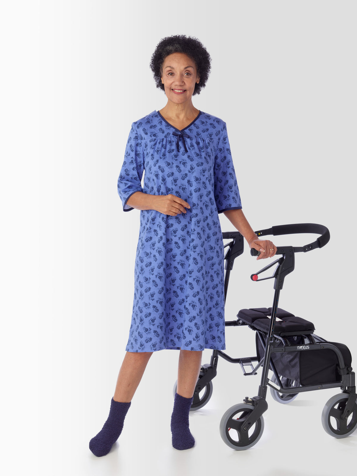 Women's No Peek Hospital & Home Care Gown - Silverts 11