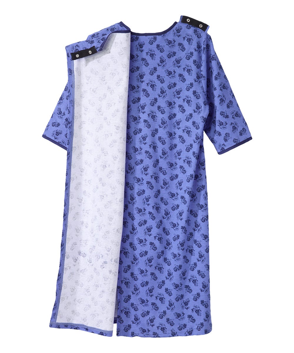 Women's No Peek Hospital & Home Care Gown - Silverts 15