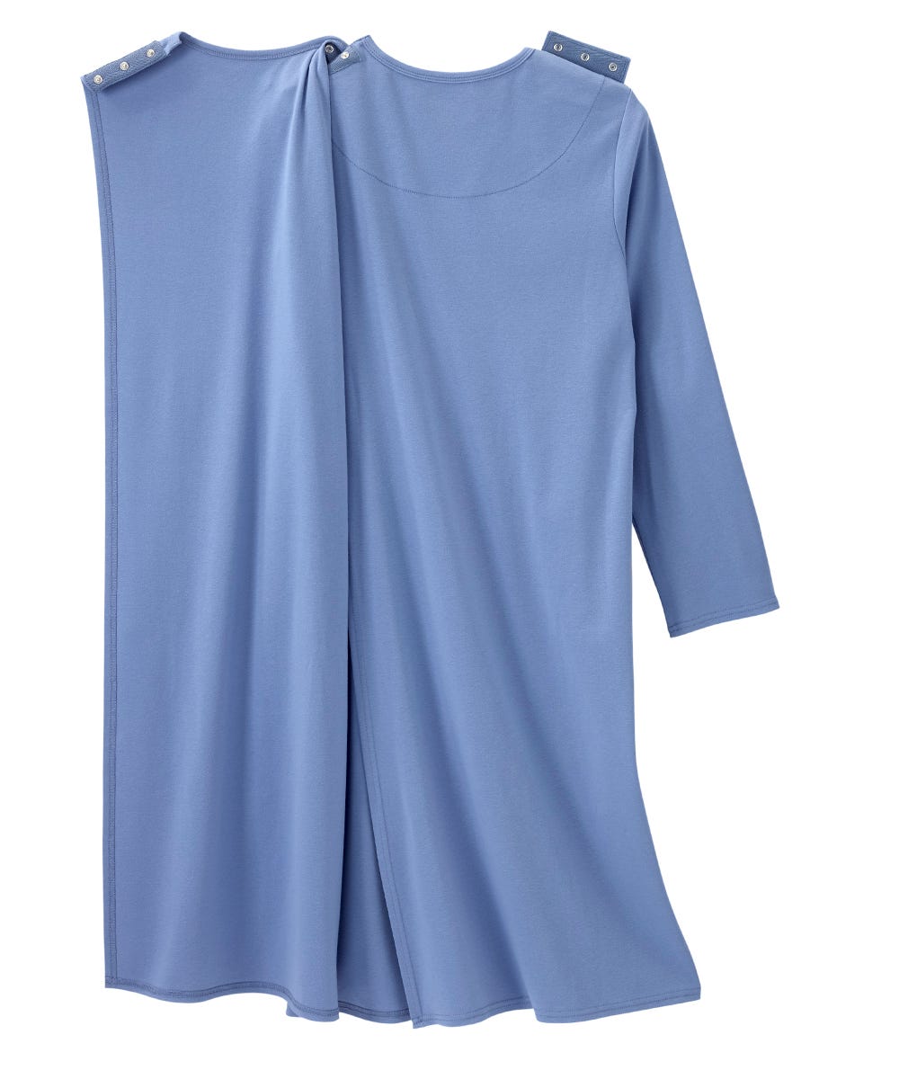 Women's No Peek Hospital & Home Care Long Sleeve Gown - Clearance