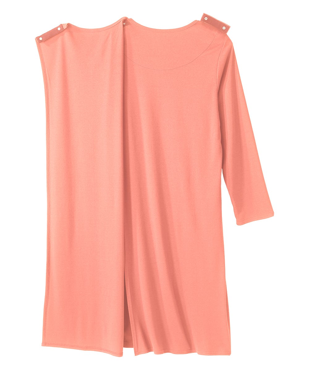 Women's No Peek Hospital & Home Care Long Sleeve Gown - Silverts 24