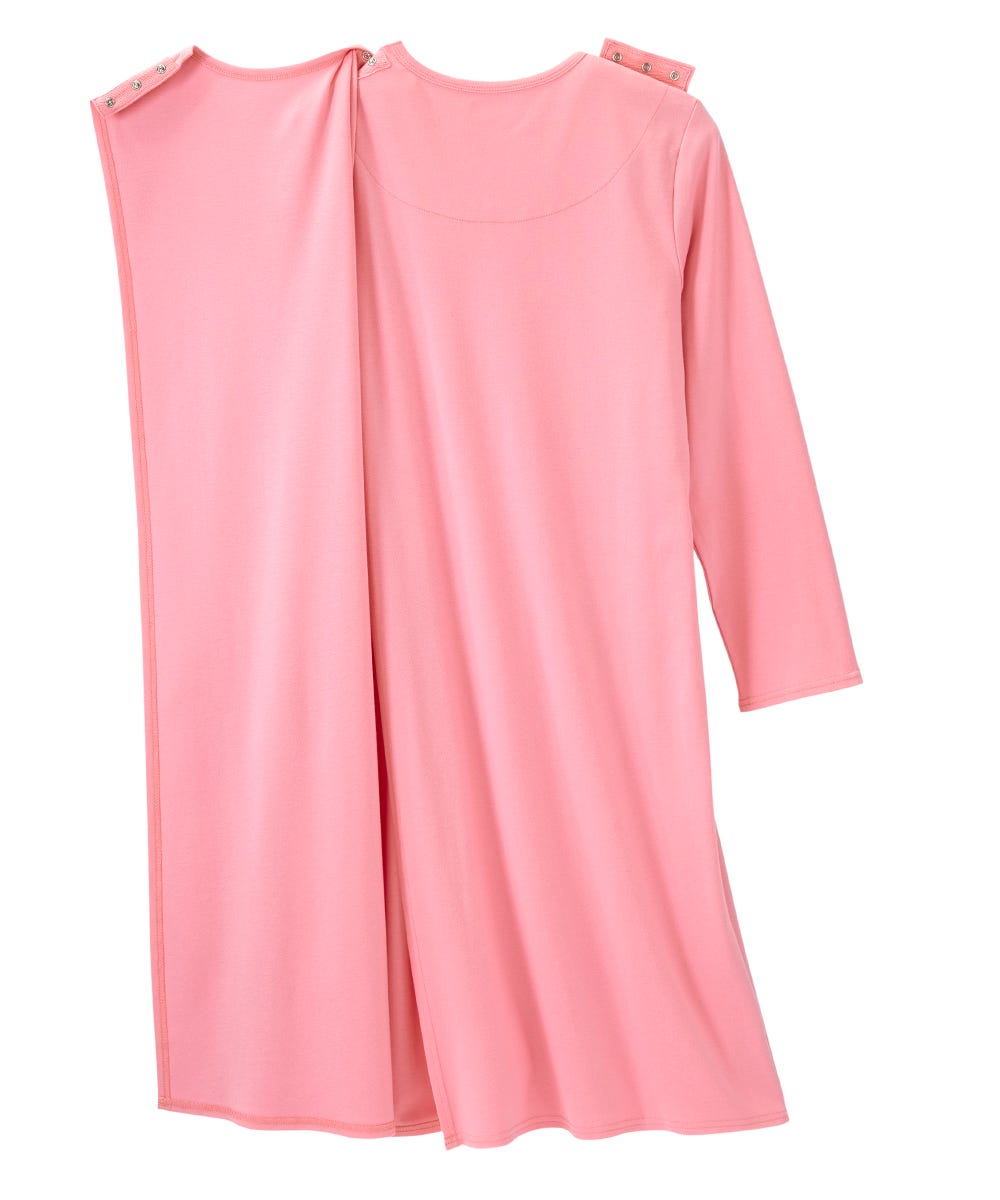 Women's No Peek Hospital & Home Care Long Sleeve Gown - Silverts 22