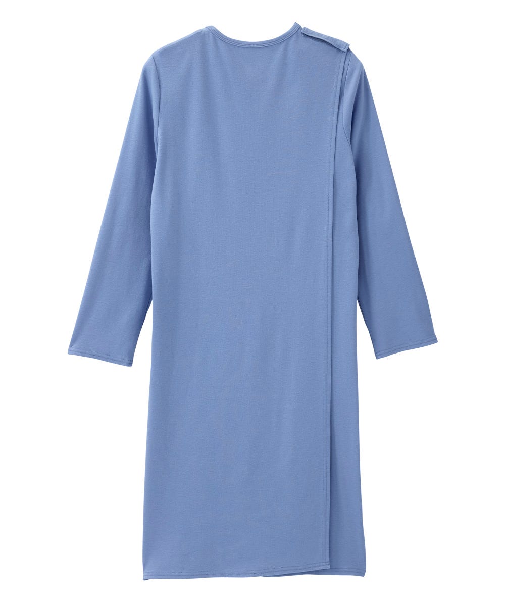 Women's No Peek Hospital & Home Care Long Sleeve Gown - Silverts 8
