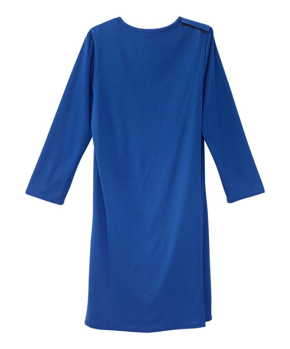 Women's No Peek Hospital & Home Care Long Sleeve Gown - Silverts 4