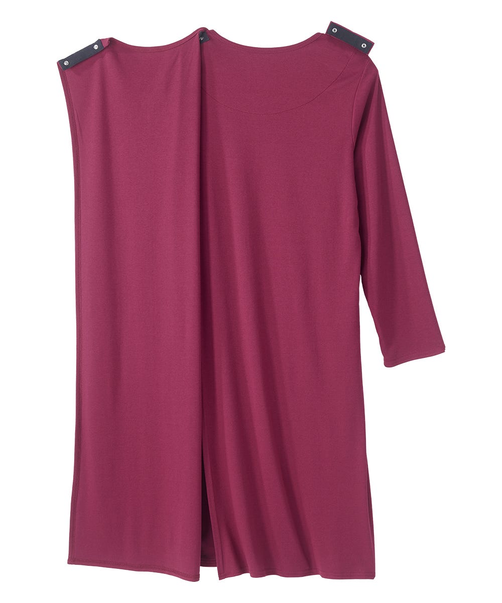 Women's No Peek Hospital & Home Care Long Sleeve Gown - Silverts 10
