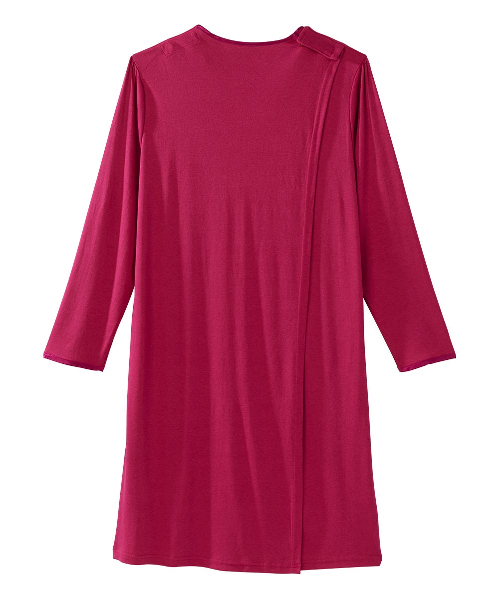 Women's Soft Bow Open Back Nightgown - Silverts 10
