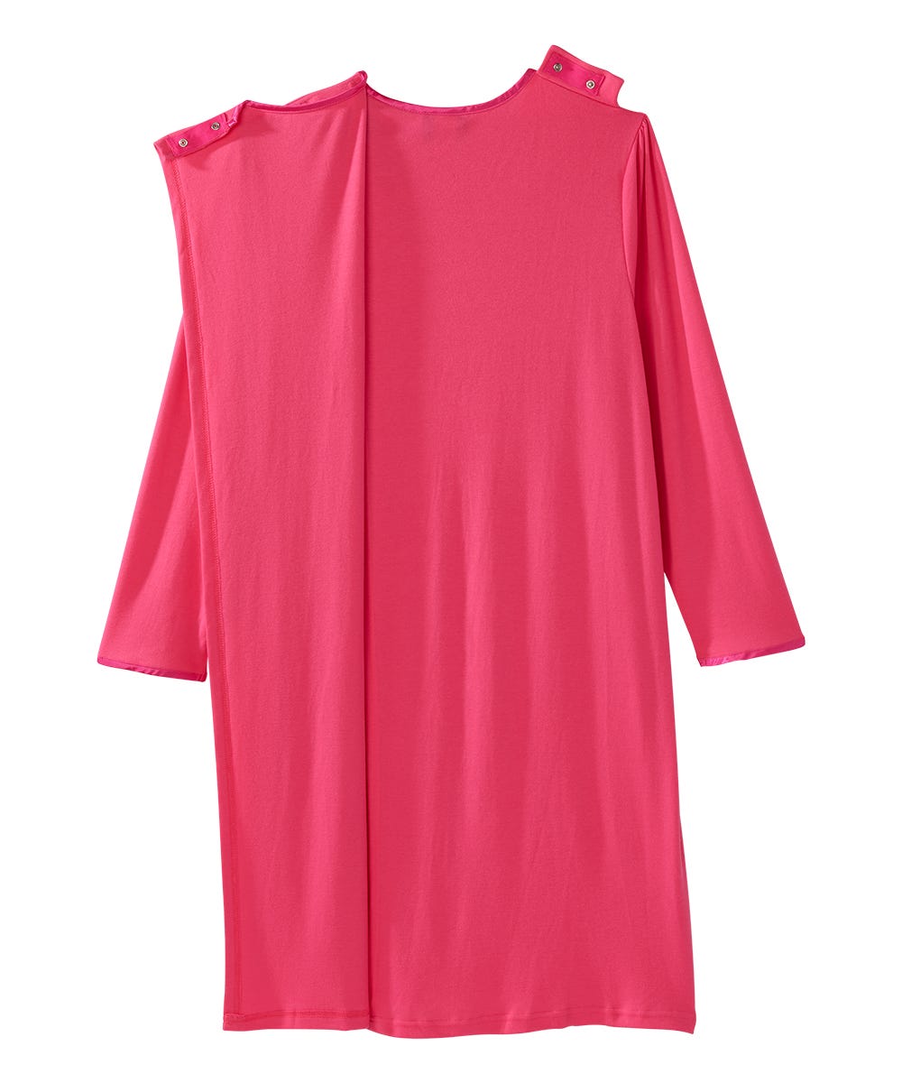 Women's Soft Bow Open Back Nightgown - Silverts 12