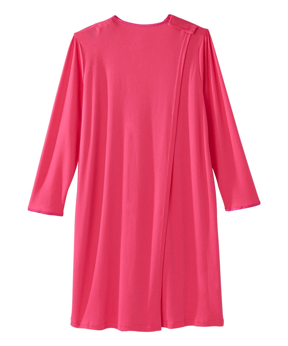 Women's Soft Bow Open Back Nightgown - Silverts 14