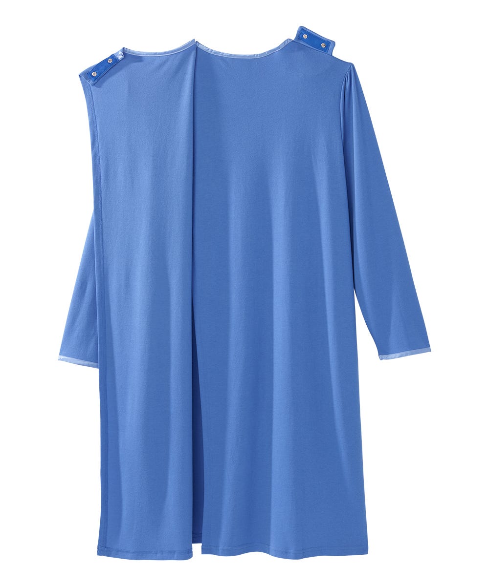 Women's Soft Bow Open Back Nightgown - Silverts 16
