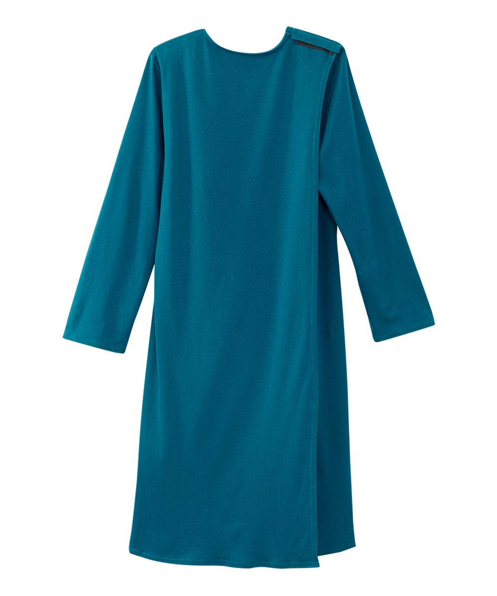 Women's No Peek Hospital & Home Care Gown with Lace Neckline - Silverts 25