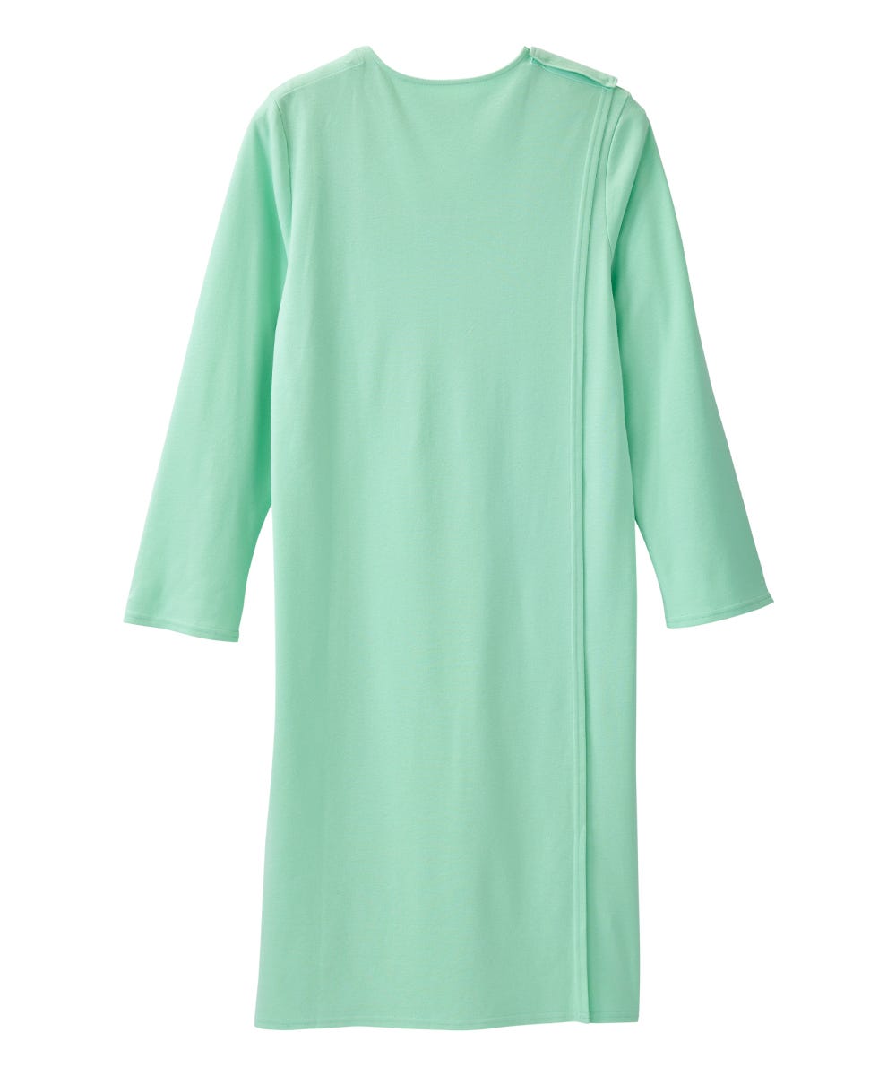 Women's No Peek Hospital & Home Care Gown with Lace Neckline - Silverts 27