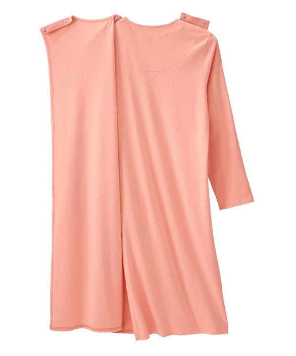 Women's No Peek Hospital & Home Care Gown with Lace Neckline - Silverts 15