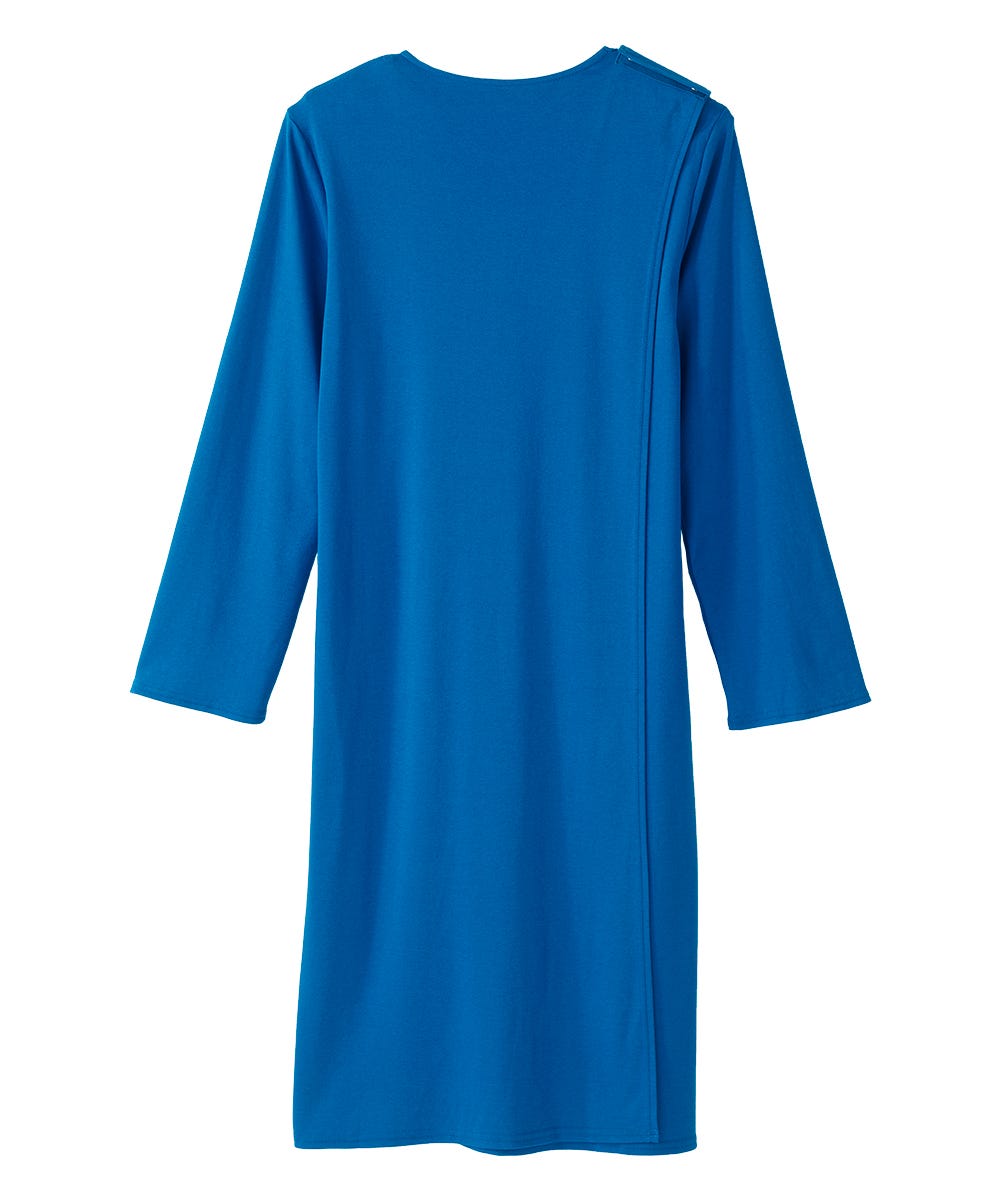 Women's No Peek Hospital & Home Care Gown with Lace Neckline - Silverts 6