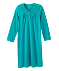 Women's No Peek Hospital & Home Care Gown with Lace Neckline - Silverts 11