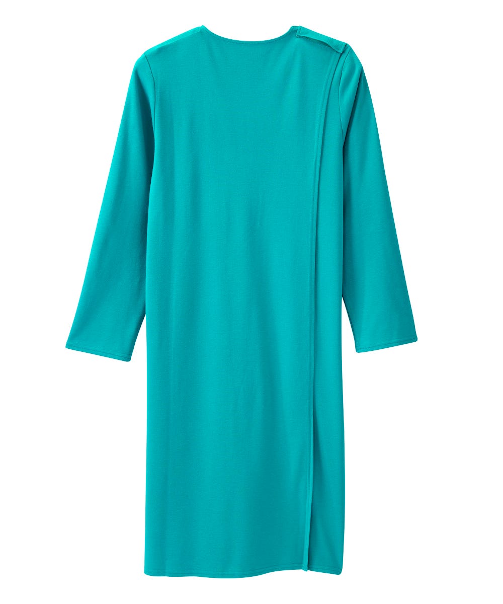 Women's No Peek Hospital & Home Care Gown with Lace Neckline - Silverts 17