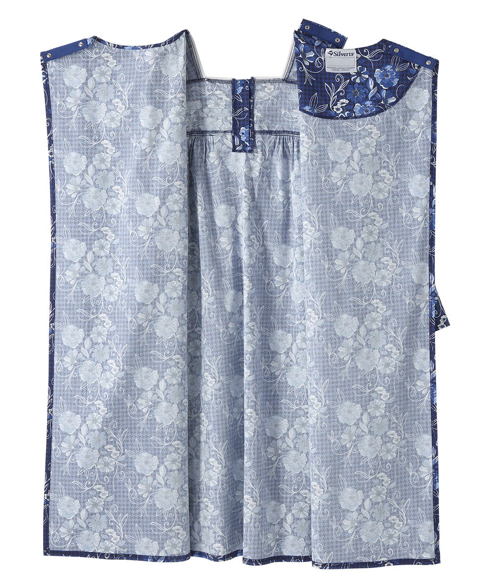 Women's No Peek Open Back Flannel Nightgown - Silverts 25