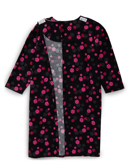 100% Cotton Flannel Hospital Gown with Snaps - Clearance - Silverts 2