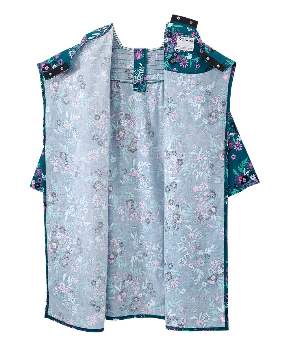 Women's No Peek Open Back Flannel Nightgown - Silverts 13