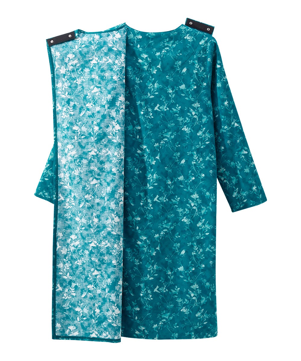 Women's No Peek Open Back Flannel Nightgown - Silverts 38