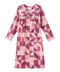 Women's No Peek Open Back Flannel Nightgown - Silverts 7
