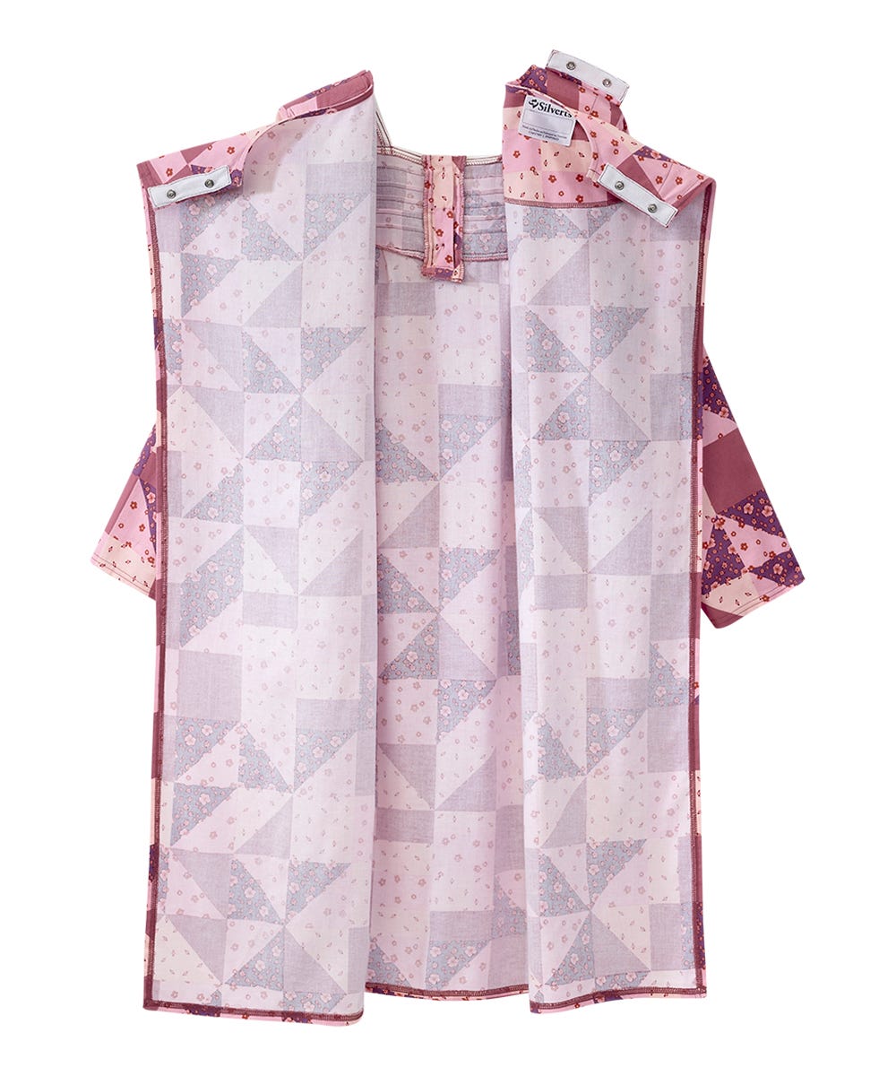 Women's No Peek Open Back Flannel Nightgown - Silverts 10