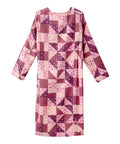 Women's No Peek Open Back Flannel Nightgown - Silverts 9
