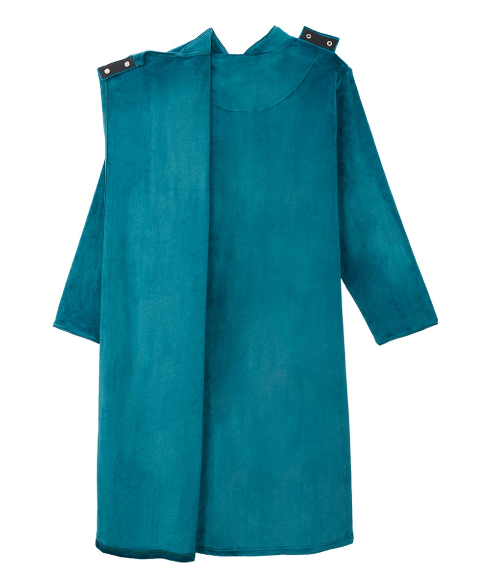 Women's Open Back Plush Nightgown with Zip Front - Silverts 8
