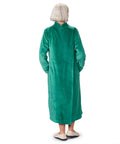 Women's Open Back Plush Nightgown with Zip Front - Silverts 27