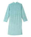 Women's Open Back Plush Nightgown with Zip Front - Silverts 36