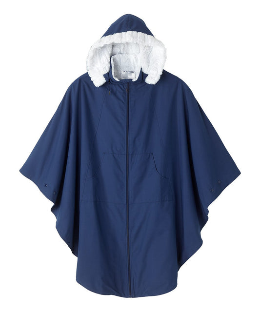 Unisex Luxurious Fur-Lined Winter Wheelchair Cape - Silverts 1